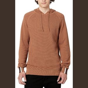 BUFFALO DAVID BITTON. HOODED KNIT SWEATER.